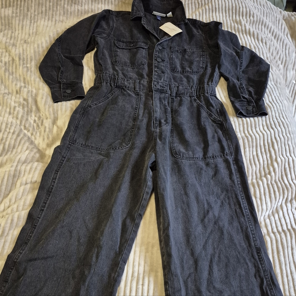 Universal Thread Black Denim Jumpsuit - Picture 3 of 6